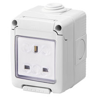 Gewiss 13A 1G Waterproof Socket IP55