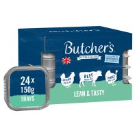 Butcher's Lean & Tasty Dog Food Trays 24 x 150g