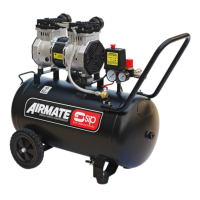 SIP DD 2hp 50ltr Low Noise Oil-Free Compressor