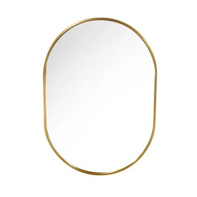 Modena Oval Mirror 60 x 90cm - Gold 1