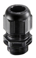 BLACK POLYAMIDE CABLE GLAND IP68 COMES WITH LOCK NUT