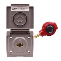 Bullfinch Grey Outdoor Utility Gas Point With Lock On Hose Fitting