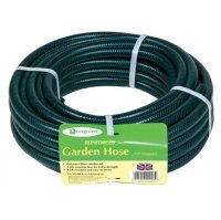 GREEN REINFORCED GARDEN HOSE 15M COIL 1/2"