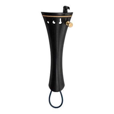 Violin tailpiece ebony saddle adjustable tailgut