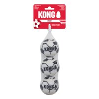 KONG Air Dog Soccer Balls Medium 2&frac12;" Net of 3 x 1