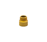 Brass Extension Nipple for 3/4" Sprinkler Heads, 3/4" IPT(F) x 3/4" IPT(M) x 1"