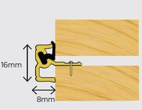 Exitex Double Door Centre Seal Aluminium 2.4m