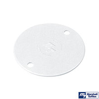 MT Flush Round Conduit Box Lid White