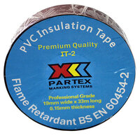Brown PVC Insulating Tape 19mm x 33 Metre