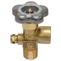 3/4" Commercial Nitrogen Valve, Steel Cylinder, 1800 Service Pressure