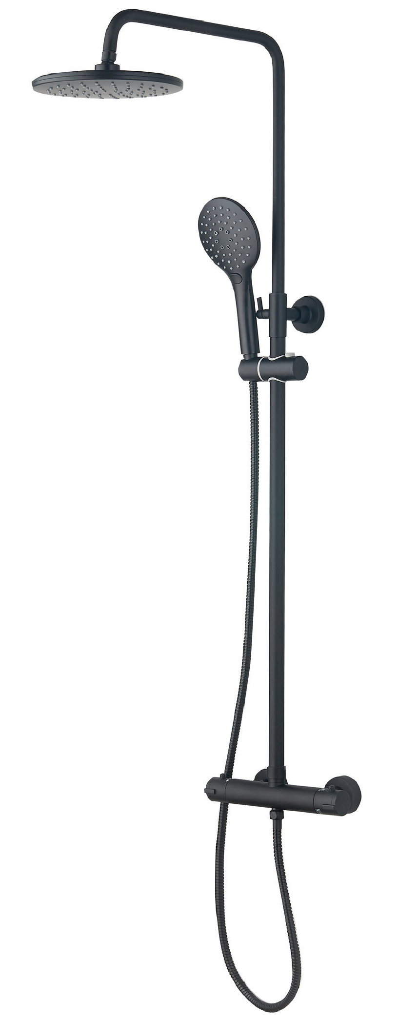 RAYNE THERMO BAR VALVE C/W SHWR KIT BLACK (NIKO)
