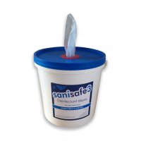 Sanisafe 3 Blue Tek Wet Wipe - Blue 500