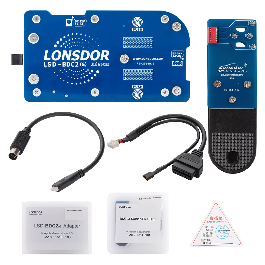 Lonsdor BMW BDC2/BDC3 Adapter Package For K518/K518PRO
