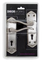 DW Turin Door Handles Satin Chrome