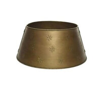 Antique Gold Metal Christmas Tree Skirt 70cmx28cm
