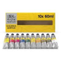 Winsor & Newton - Galeria Acrylic Galeria 10x60ml Tube Set