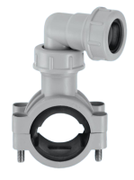 McAlpine 1 1/4" / 1 1/2" Pipe Clip Grey CLAMP1GR