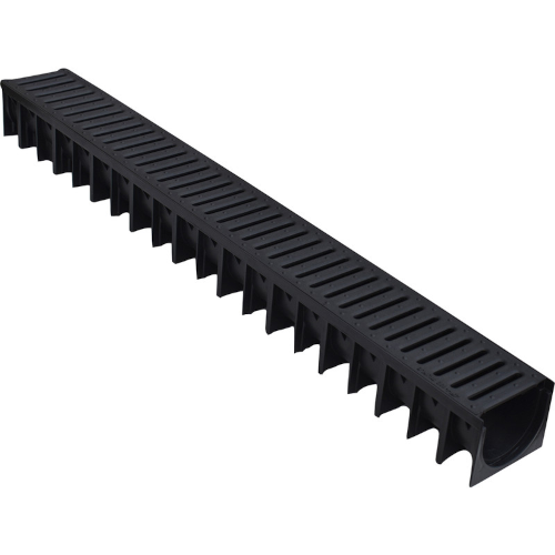 Drain Channel C/w Pvc Grid 1m Shallow
