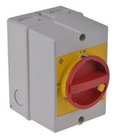 Enclosed IP65 Isolator - 63A 3P+1N/O KG