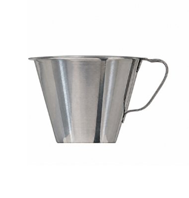 Stainless steel jug - graduated, 1 ltr, closed handle