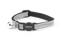 Ancol Gloss Reflective Cat Collar - Silver x 3