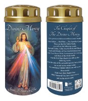 Battery Devotional Candle/Divine Mercy  (87854)