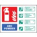 ABC Powder extinguisher ID    Size: E (200x150mm)