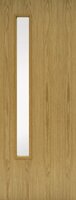 FD30 Oak 1 Glazed Ope GC06 (Clear Glass)