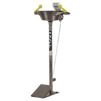 SE546 - PEDESTAL MOUNTED SINGLE NOZZLE EYE WASH WITH BOWL & FOOT TREADLE