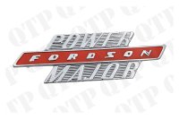 Badge Chrome and orange Ford / Fordson Power Major