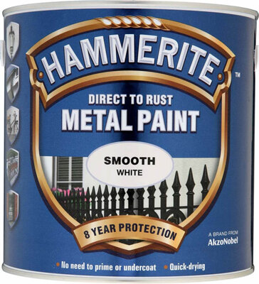 Hammerite Metal Paint Smooth White 2.5L 5084860