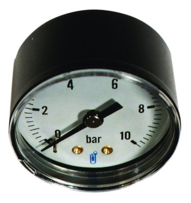 Manometer Ø50 0/10bar 1/4 axiaal