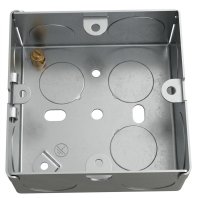Cesco TE15R 35mm 1 Gang 0.9mm Flush Metal Box