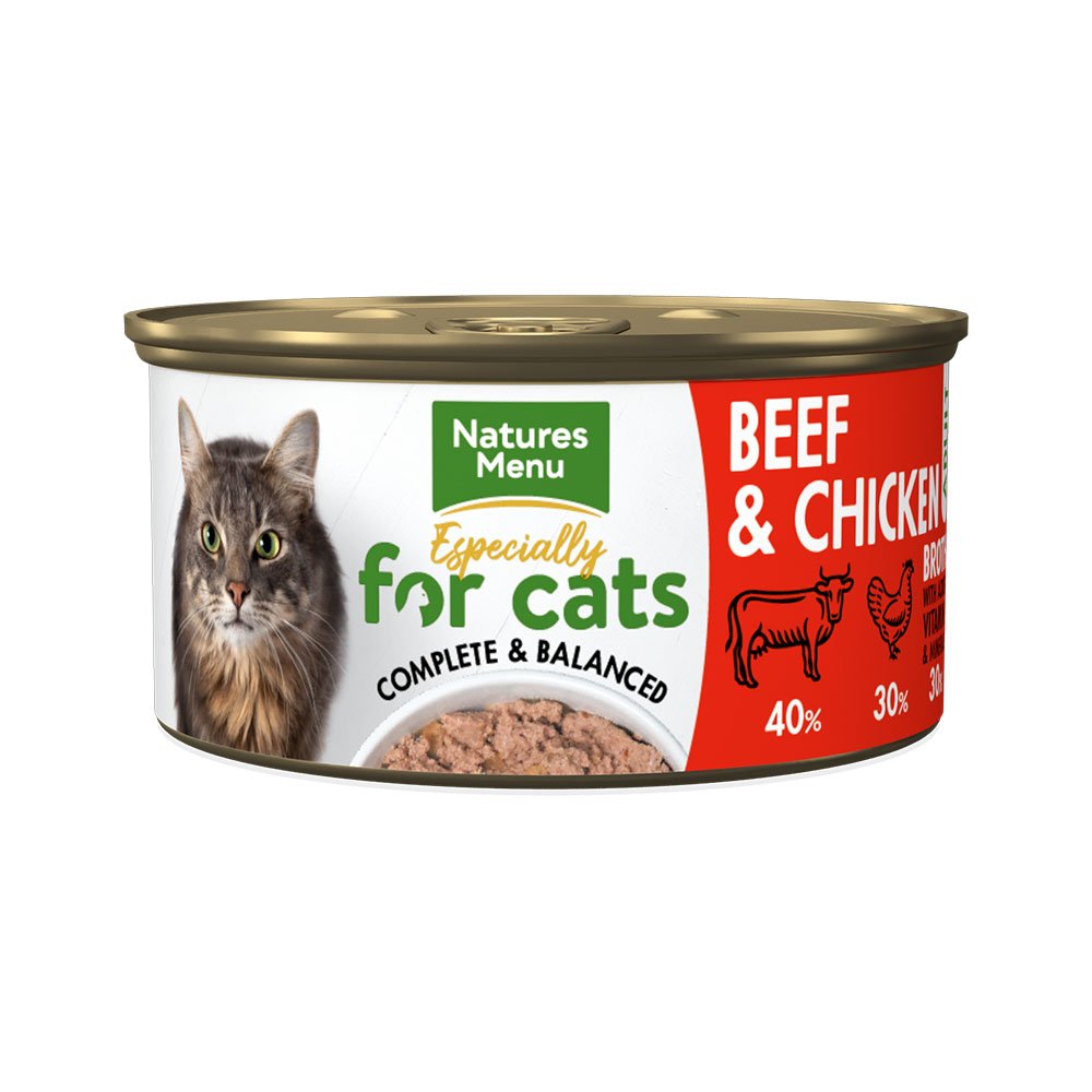 Natures Menu Cat Beef & Chicken Tins 18x85g
