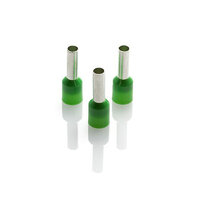 Green Pre-Insulated Bootlace Ferrule 6.0mm2 (Pack 1000) | CEF612F