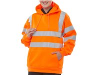 Hooded Hi Vis Sweatshirt No Zip