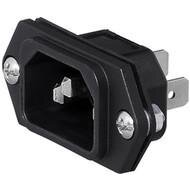 IEC Panel Inlet C14, Screw on mounting