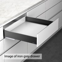 H Box 84mm x 450mm Drawer System White