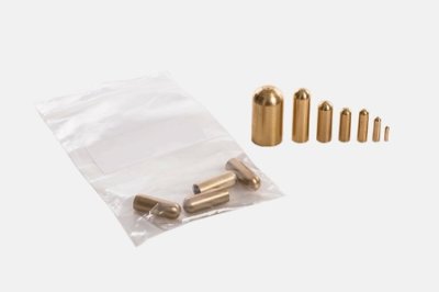 Cable heads, for cable &Oslash; 2,5mm, brass, 10pc