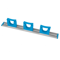 Hillbrush Aluminium 515mm Hanging Rail Set, 3 x HOLD2