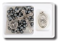Confirmation Glass Rosary/Medal Set   (F61260)