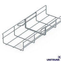 Unitrunk UNIEC60.400EZ 400mm Cable Basket - 60mm Side Wall Zinc Plated