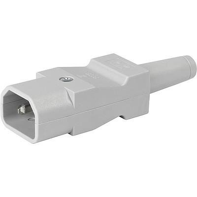 IEC Connector Plug E, Re-wireable Straight
