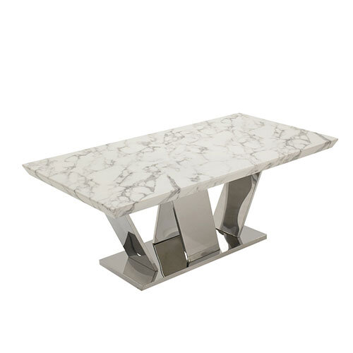 Olena White Marble Coffee Table