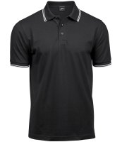 TEE JAYS LUXURY STRIPE STRETCH POLO