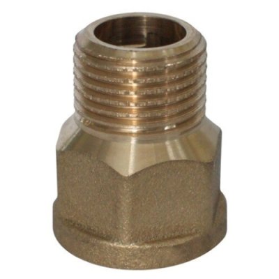 Soknippel messing 1/8Mx1/4F