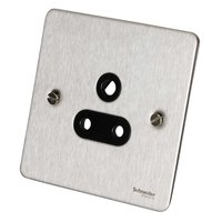 Socket Ultimate 5 Amp 1 Gang Unswitched Socket Stainless Steel