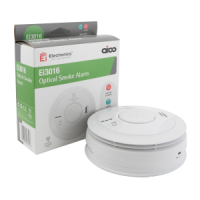 EI3016 Mains Smoke Detector With 10 Year Lithium Battery Backup