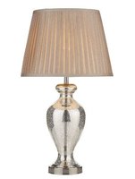 Elizabeth Table Lamp, Antique Silver Glass Complete with Shade | LV1802.0130