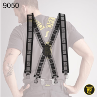 Snickers Elastic Braces, Black/ Grey